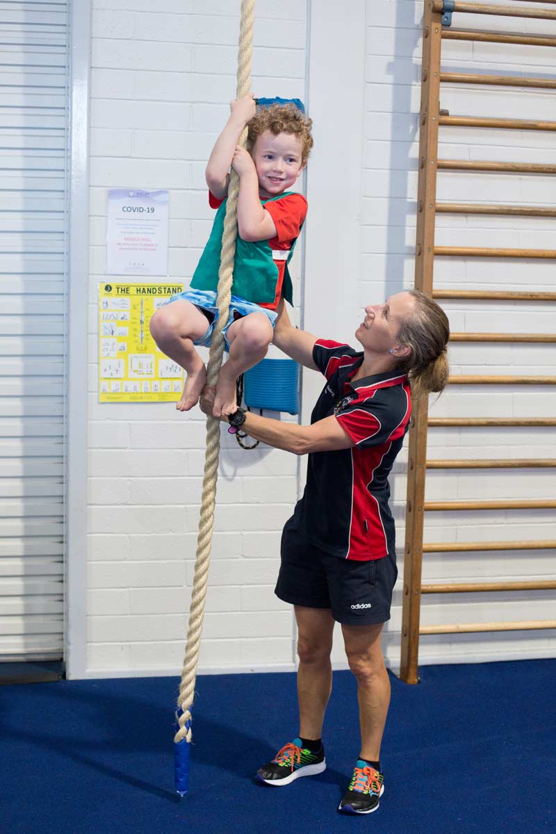 Seacliff Kindergym climbing